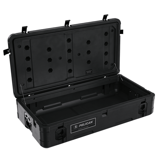 A black Pelican Cargo BX140R case sitting open.