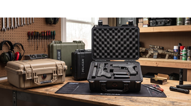 Pistol Case on Workbench