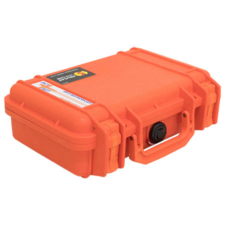 An orange Pelican 1170 case closed.
