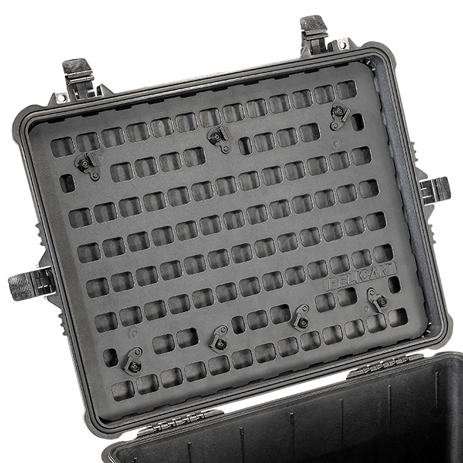 Load image into Gallery viewer, Black Pelican 1610 MOLLE Panel Lid Kit in a case.
