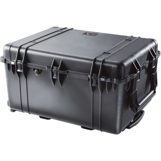 A black Pelican 1630 Transport Case closed showing the exterior handles and latches.