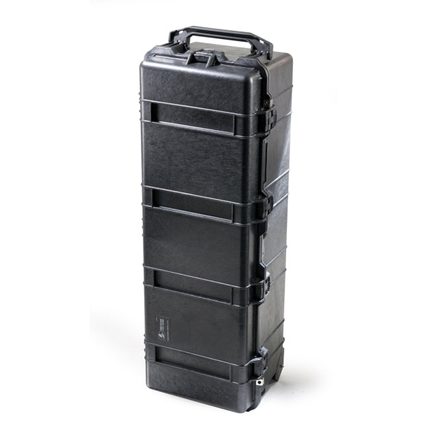 Load image into Gallery viewer, A black Pelican 1740 Transport Case standing up.
