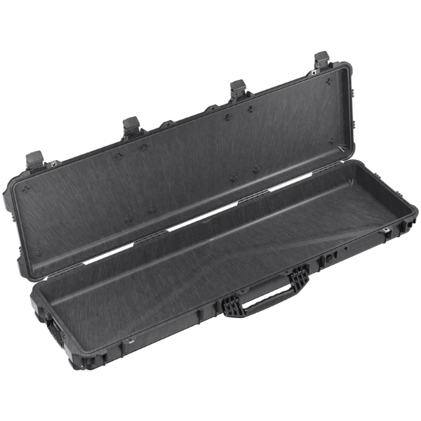 Load image into Gallery viewer, A black Pelican 1750 Long Case open with no foam inside.
