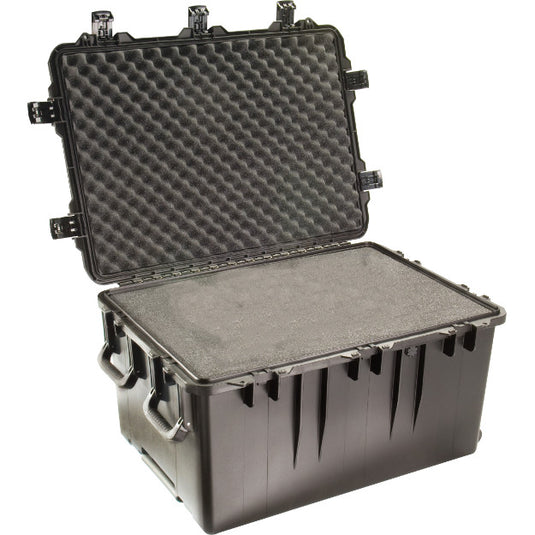 A black iM3075 Storm Case with a foam interior.