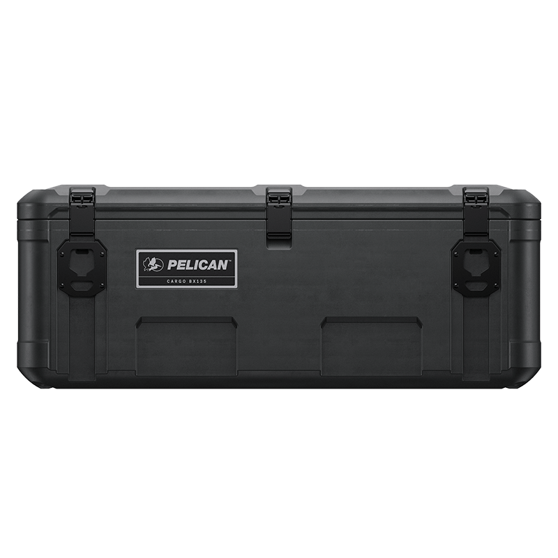 Load image into Gallery viewer, A black Pelican Cargo BX135 case sitting closed.
