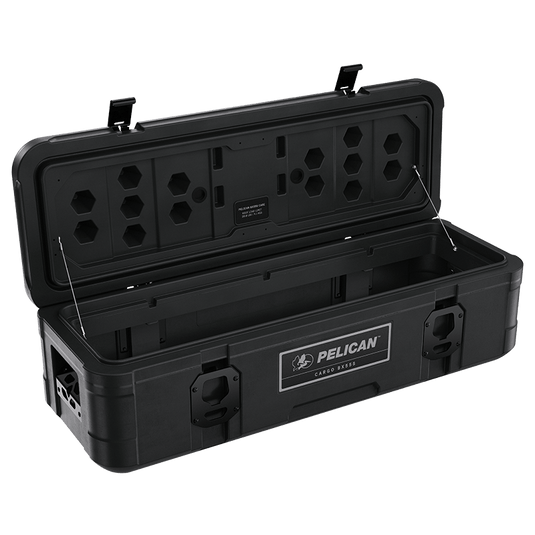 A black Pelican Cargo BX55S case open.
