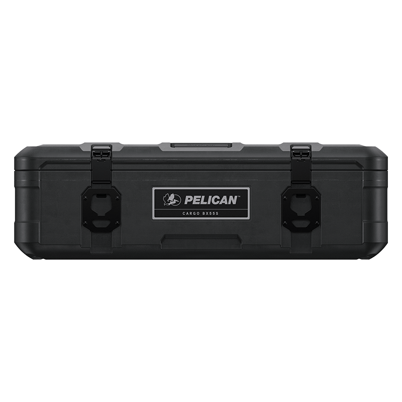 Load image into Gallery viewer, A black Pelican Cargo BX55S case forward facing.
