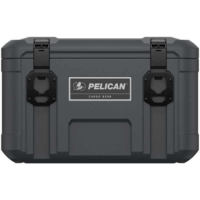 Load image into Gallery viewer, A gray Pelican Cargo BX80 case sitting closed.
