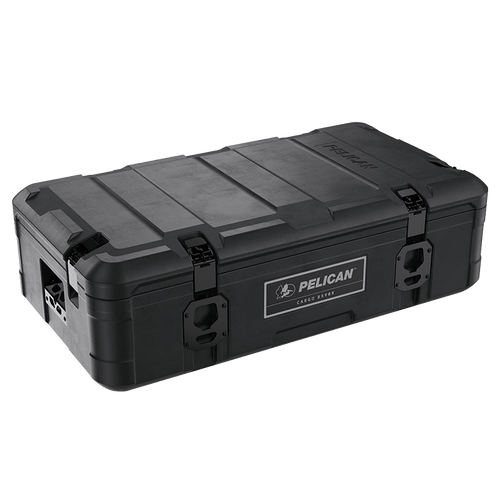 A black Pelican Cargo BX90R case with a robust design, featuring a handle and the Pelican logo on the front.